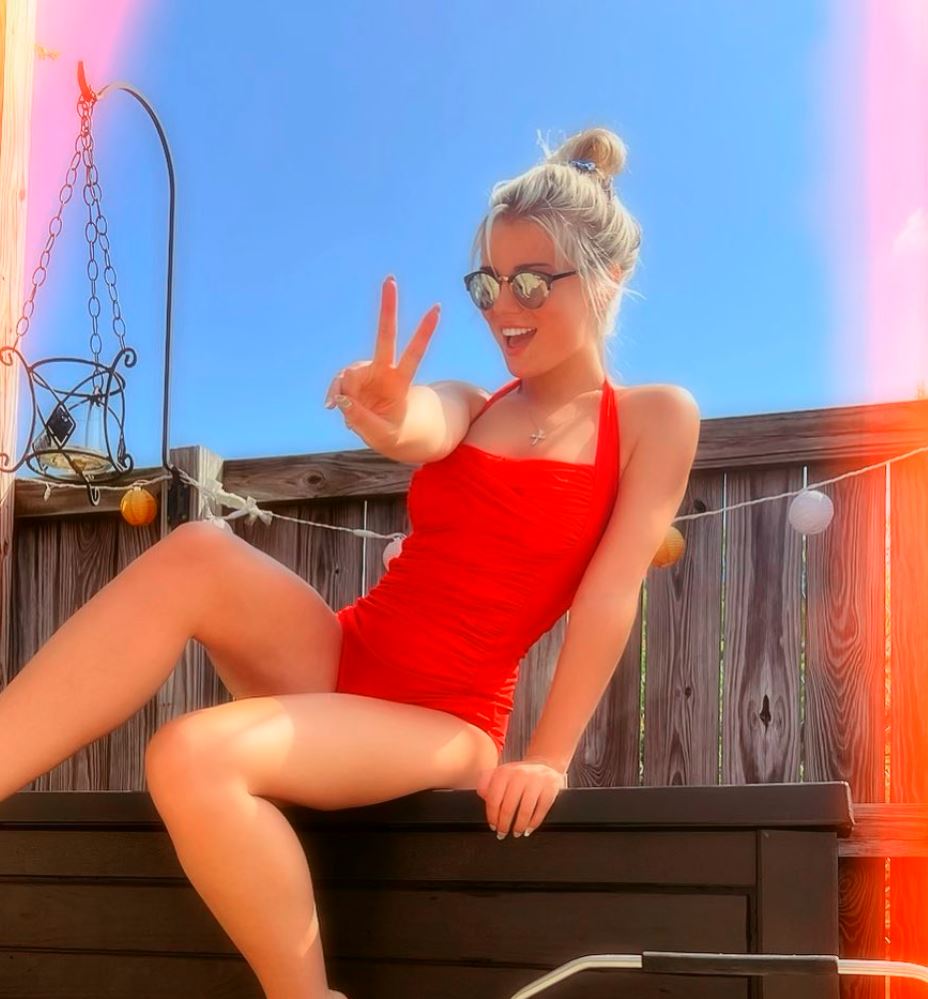 Kila Danielle Johnson Red Swimsuit